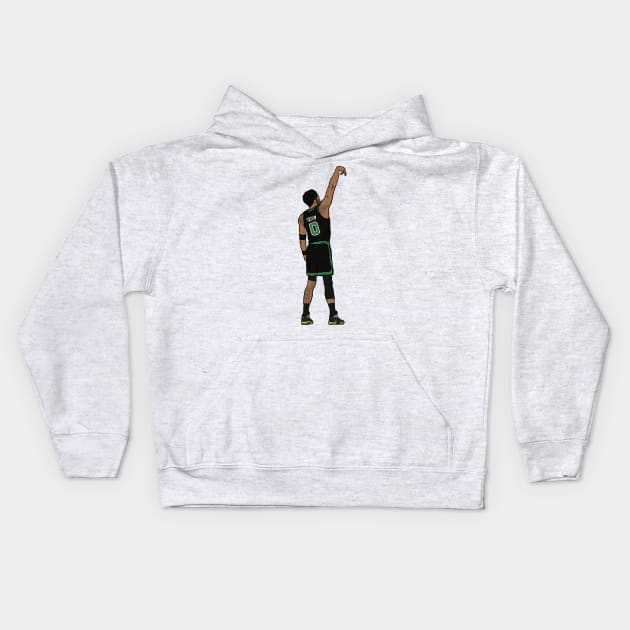 Jayson Tatum Holds The Release Kids Hoodie by rattraptees